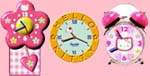 3 different clock face for the Hello Kitty clock!